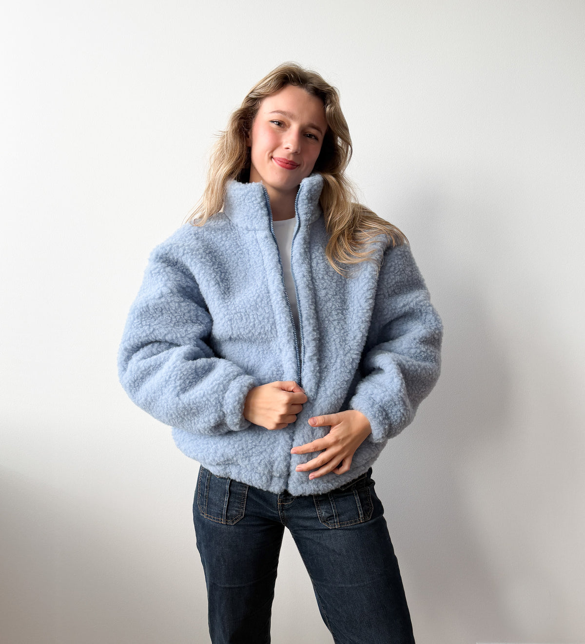 KORA Bomberjacke aus Merinowolle - butterfarben