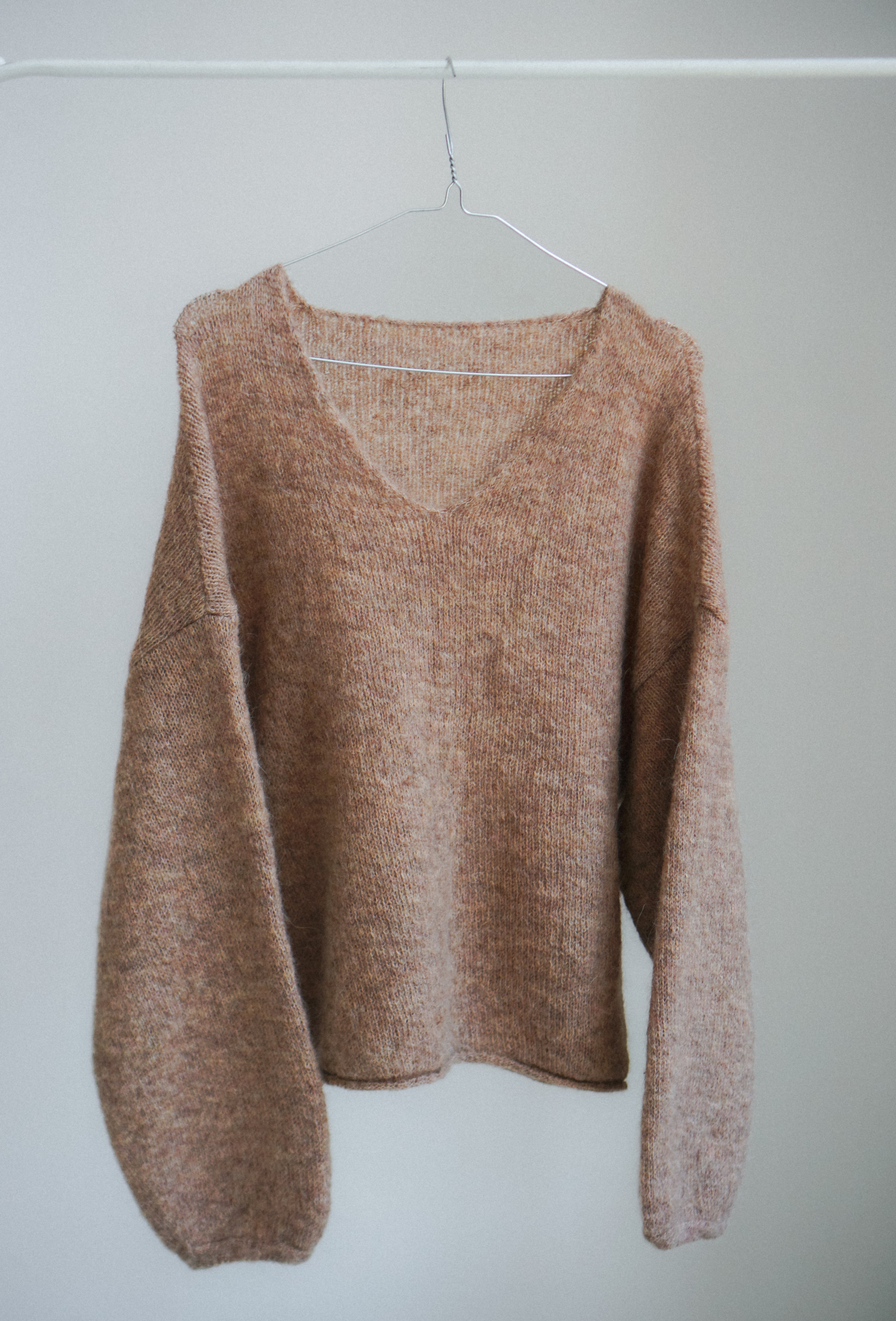 GEMMA Leichter Pullover mit Wolle und Mohair – Beige