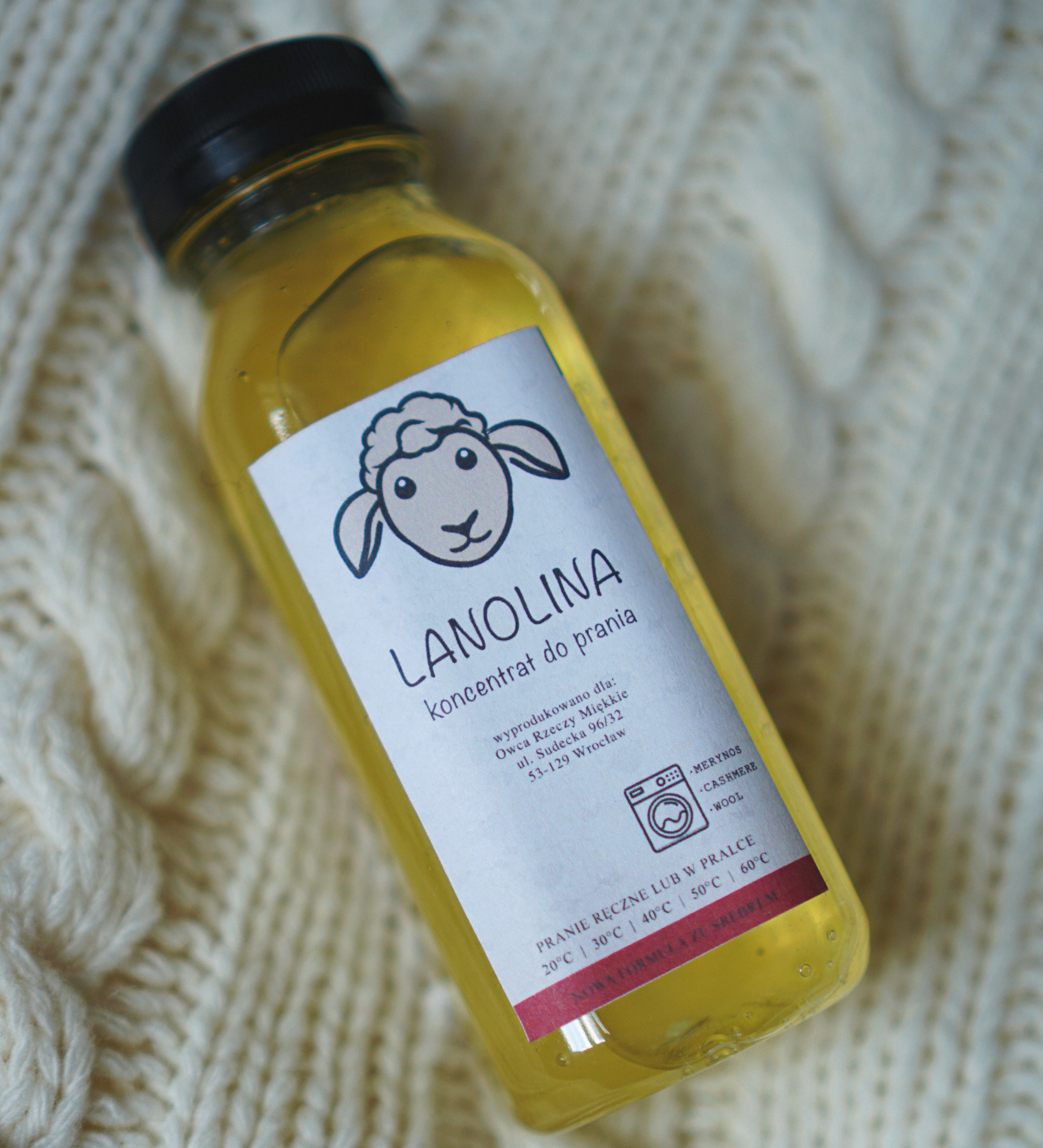 Płyn do prania wełny z lanoliną 250 ml