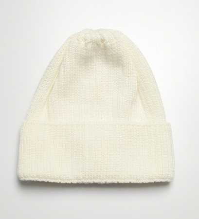 Czapka merino typu beanie Fela / ecru